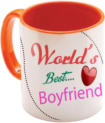 

SKY TRENDS Wonderful & Best Valentine Orange Gift For GirlFriend,Boyfriend,Husband,Wife,Friend Design Cod 025 Ceramic Mug(325 ml)