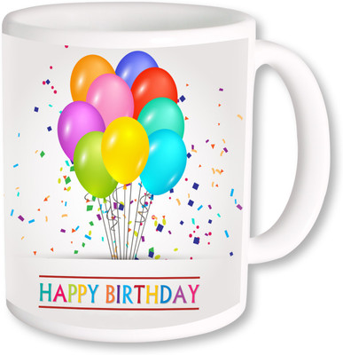 

PhotogiftsIndia Happy Birthday Gifts 21 Ceramic Mug(325 ml), Multicolor