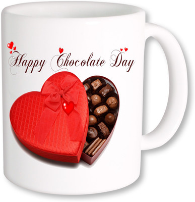 

PhotogiftsIndia Happy Chocolate Day 06 Ceramic Mug(325 ml), Multicolor