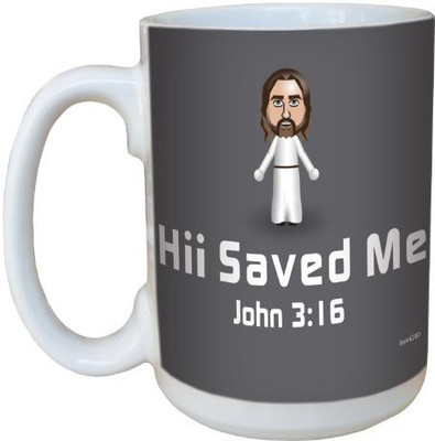 

Tree-Free Greetings Greetings lm44280 Hii Saved Me: John 3:16 Ceramic with Full-Sized Handle, 15-Ounce Ceramic Mug(60 ml), Multicolor