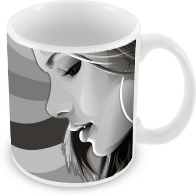 Sleep Nature's SN-MG-1877 Ceramic Mug(350 ml), Black