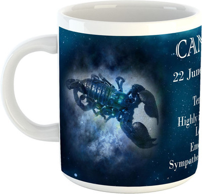 

Deeher Gifts Cancer Ceramic Mug(330 ml), Multicolor