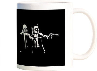

Rangeele Inkers Pulp Fiction Star Wars Ceramic Mug(300 ml), Multicolor