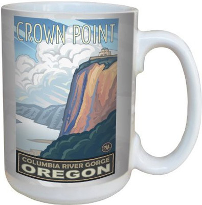 

Tree-Free Greetings Greetings lm43098 Scenic Columbia River Gorge Oregon by Paul A. Lanquist Ceramic with Full-Sized Handle, 15-Ounce, Multicolored Ceramic Mug(60 ml), Multicolor