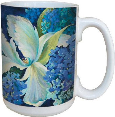 

Tree-Free Greetings Greetings lm43712 Hydrangea Arrangement by Nel Whatmore Ceramic, 15-Ounce Ceramic Mug(60 ml), Multicolor