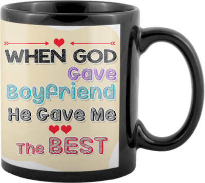 

SKY TRENDS Valentine Gifts For Special Girlfriend,Boyfriend,Wife,Husband,design 234 Ceramic Mug(325 ml), Black