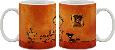 

Artifa Aliens House Porcelain, Ceramic Mug(350 ml), Multicolor