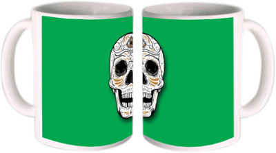 

Shopmillions Colourfull Skull Ceramic Mug(300 ml)