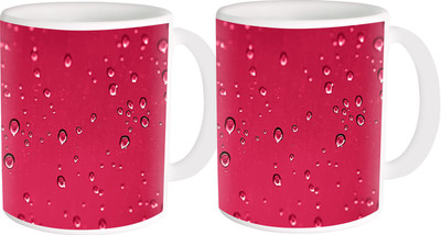 

Heyworlds gifts for water design 01 0393 Ceramic Mug(325 ml, Pack of 2), Multicolor