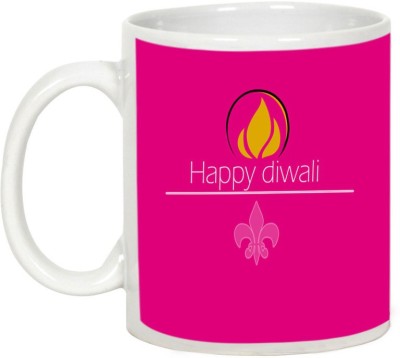 

AllUPrints Gifts For Diwali - Have A Joyous Deepawali Ceramic Mug(325 ml), White