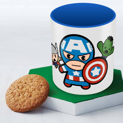

Posterboy Kawaii - Avengers Officially Licensed Ceramic Mug(350 ml), Multicolor