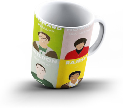 

Ucard Big Bang Theory Minimalist170 Bone China, Ceramic, Porcelain Mug(325 ml), Multicolor