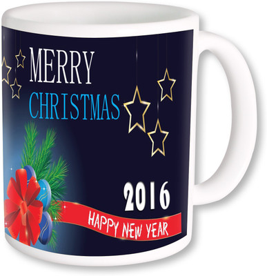 

PhotogiftsIndia Merry Christmas 2015 Ceramic Mug(325 ml), Multicolor