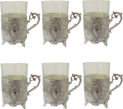 

The Divine Luxury Set of 6 pcs. Cup Sets Silver Mug(300 ml, Pack of 6)
