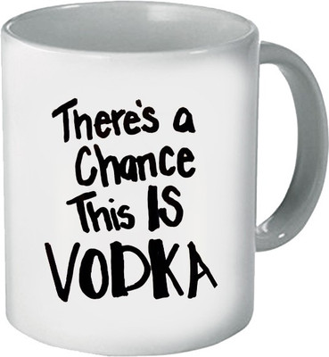 

My Bestow Vodka …. White Plain Coffee Ceramic Mug(320 ml), Multicolor