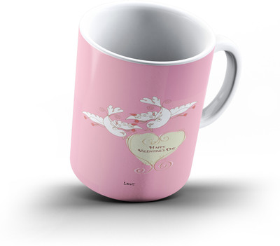 

Ucard Valentines Day Love601 Bone China, Ceramic, Porcelain Mug(325 ml), Multicolor