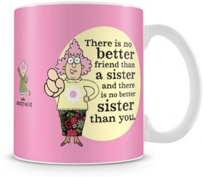 35% OFF on Tashan Street Aunty Acid - Sister is my best friend Ceramic Mug(325 ml)