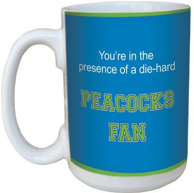 

Tree-Free Greetings Greetings lm44867 Peacocks College Basketball Ceramic with Full-Sized Handle, 15-Ounce Ceramic Mug(60 ml), Multicolor