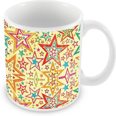 

Sleep Nature's SN-MG-2433 Ceramic Mug(350 ml), Multicolor