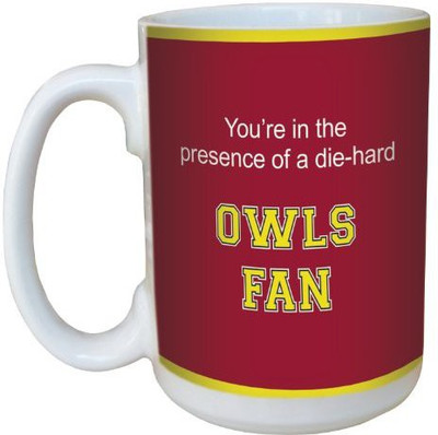 

Tree-Free Greetings Greetings lm44571 Owls College Football Fan Ceramic with Full-Sized Handle, 15-Ounce Ceramic Mug(60 ml), Multicolor