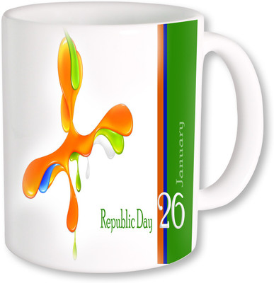 

PhotogiftsIndia Happy Republic Day 05 Ceramic Mug(325 ml), Multicolor
