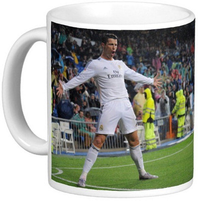 

Exoctic Silver Cristiano Ronaldo Collection 003 Ceramic Mug(300 ml), Multicolor