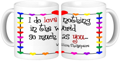 

Shopmillions Do Love Ceramic Mug(300 ml), White