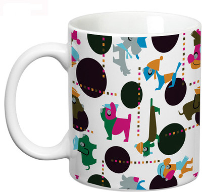 

Prithish Cartoon Design 2 Ceramic Mug(330 ml), Multicolor