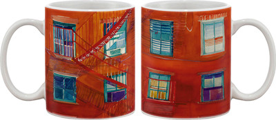 

Artifa Red Building With Stairs Porcelain, Ceramic Mug(350 ml), Multicolor