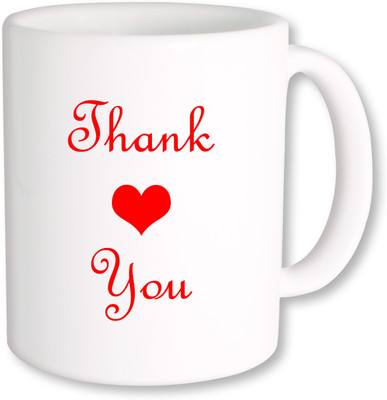

PhotogiftsIndia Thank You Ceramic Mug(325 ml), Multicolor