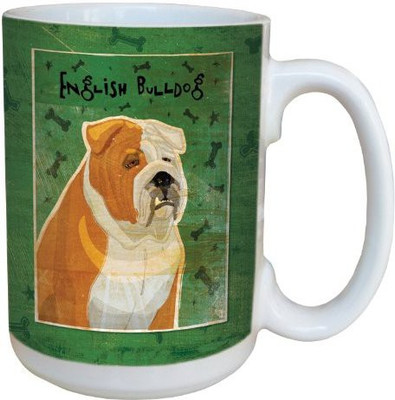 

Tree-Free Greetings Greetings sg44019 Tan and White English Bulldog by John W. Golden Ceramic with Full-Sized Handle, 15-Ounce Ceramic Mug(60 ml)