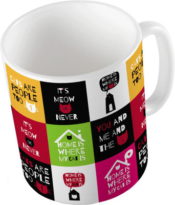 

Home India Designer Romantic Print Coffee 761 Ceramic Mug(300 ml), Multicolor