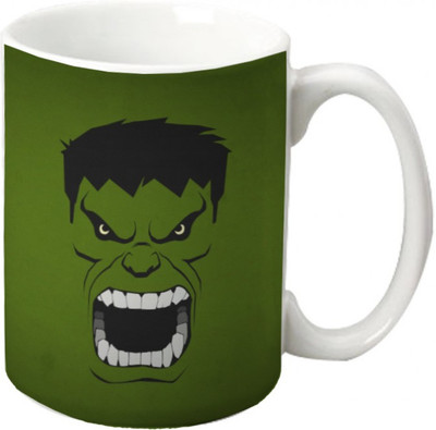 

Maison N Mode Horror Face Coffee Ceramic Mug(330 ml), Multicolor