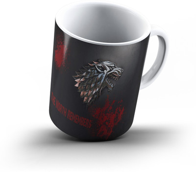 

Ucard North Remembers Game Of Thrones882 Bone China, Ceramic, Porcelain Mug(325 ml), Multicolor