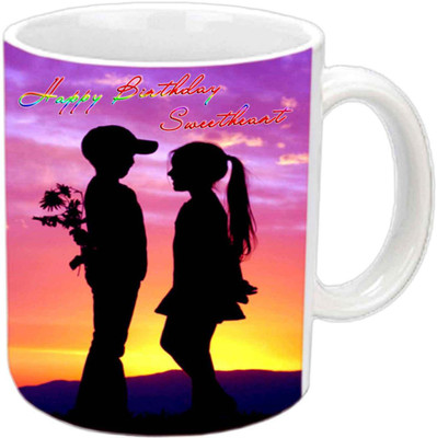 

Raj Laxmi purposing lovers b'day white mug Ceramic Mug(350 ml)