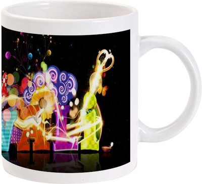 

Lolprint 57 Diwali Ceramic Mug(325 ml)