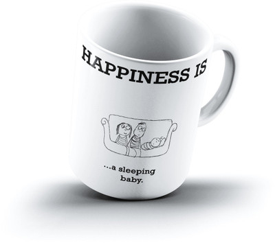 

Ucard Happiness Is1498 Bone China, Ceramic, Porcelain Mug(325 ml)