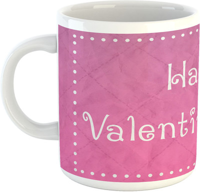 

Deeher Gifts Happy Valantine's Day design 30 Ceramic Mug(330 ml), Multicolor