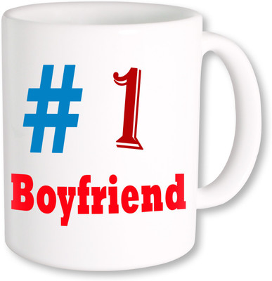 

PhotogiftsIndia First Boyfriend Ceramic Mug(325 ml), Multicolor