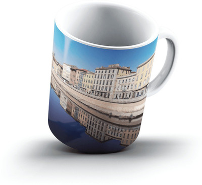 

Ucard Mirrored Pisa Italy2486 Bone China, Ceramic, Porcelain Mug(325 ml), Multicolor