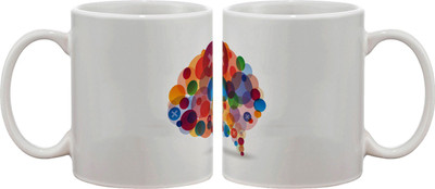 

Artifa Balloons Abstract Porcelain, Ceramic Mug(350 ml), Multicolor