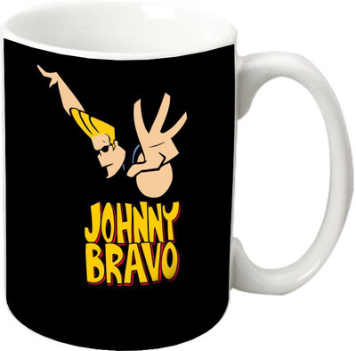 

Maison N Mode Johnny Bravo Coffee Ceramic Mug(330 ml), Multicolor