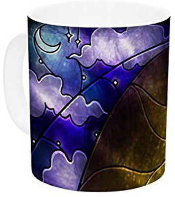 

Kess InHouse InHouse Mandie Manzano Fairy Tale off to Neverland Ceramic Coffee, 11 oz, Multicolor Ceramic Mug(60 ml)
