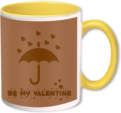 

Heyworlds be my valentine day gifts 0032 Ceramic Mug(325 ml), Multicolor