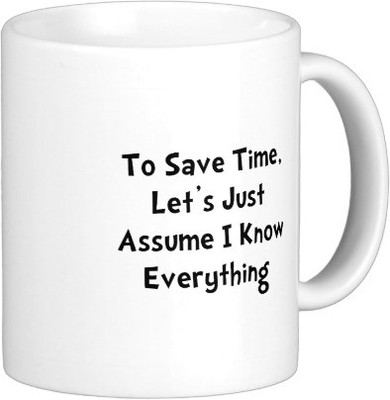 

Exoctic Silver Attitude Rockzz A005 Ceramic Mug(350 ml), Black;white