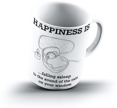 

Ucard Happiness Is1237 Bone China, Ceramic, Porcelain Mug(325 ml)