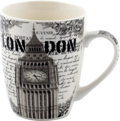 

Chrome London Ceramic Mug(320 ml), Black;white