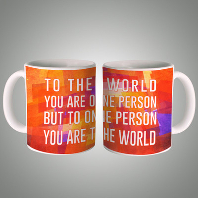 

Posterboy You are the World Ceramic Mug(350 ml), Multicolor