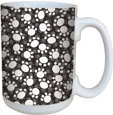 

Tree-Free Greetings Greetings 79298 Paw Print by Debbie Mumm Ceramic with Full-Sized Handle, 15-Ounce Ceramic Mug(60 ml), Multicolor