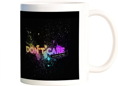 

Rangeele Inkers Don’t Care now Ceramic Mug(300 ml), Multicolor